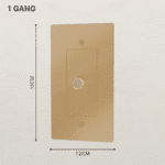 The Brass 3-Way Rotary Dimmer Switch (1 to 5 Gang) - Image 2