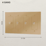 The Brass 3-Way Rotary Dimmer Switch (1 to 5 Gang) - Image 10