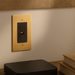 The Brass Ethernet Socket (RJ45) (1-Gang)