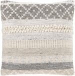 Truckee Neutral Textured Wool Throw Pillow