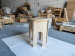 Troia Light Travertine Round End/Side Table U Shape Legs Unfilled, Honed (D)18" (H)20" - Image 6