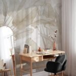 Neutral Toned Banana Leaf Wallpaper Mural - Image 4