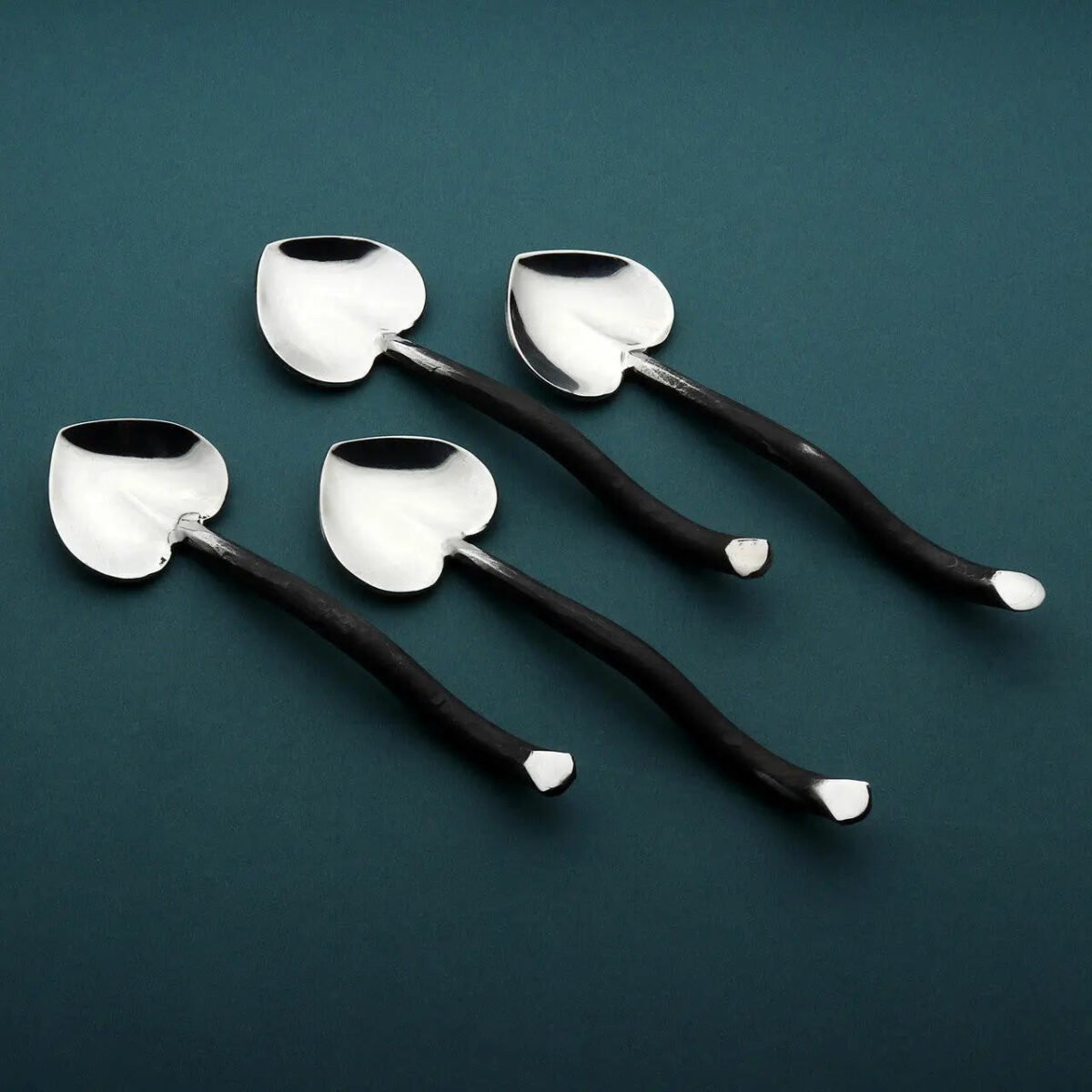 Twig Heart Coffee/Dessert Table Spoon 4 Pc. Set - Image 2