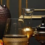 Vase with Hammered Golden Base, Small