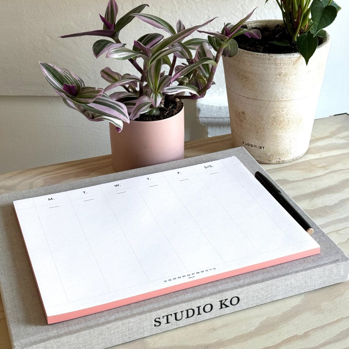 Weekly Desk Planners edged in Gold, Yellow, or Blush - Image 4