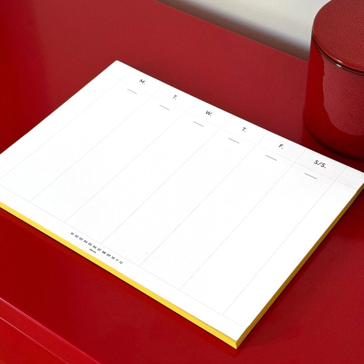 Weekly Desk Planners edged in Gold, Yellow, or Blush - Image 8