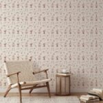 Line Art Western Cowboy Wallpaper - Desert Icons