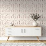 Line Art Western Cowboy Wallpaper - Desert Icons - Image 3