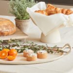 Charlotte Eco-Friendly Serving Tray - Handcrafted Mango Wood and Aluminum for Sustainable Entertaining - Image 2