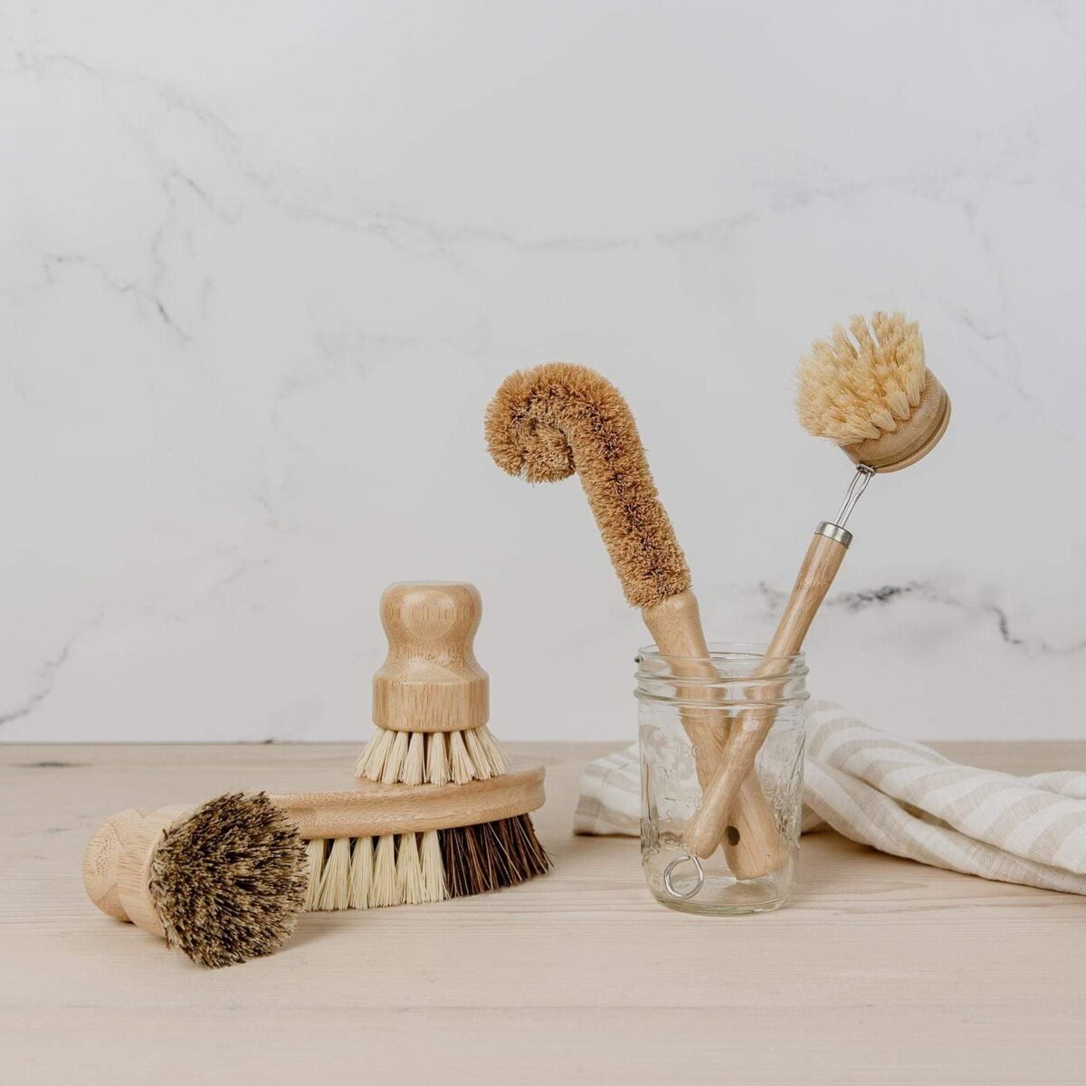 Pot Scrubber - Eco Friendly Scrub Brush, Bamboo, Plastic Free, Compostable - Image 3