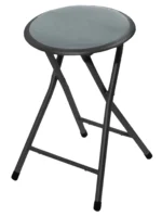 High Stool Dining Chairs Kitchen Folding White Office Furniture Bar Stackable Nordicains Dressing Table White Metal Bedroom - Image 2