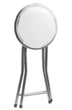 High Stool Dining Chairs Kitchen Folding White Office Furniture Bar Stackable Nordicains Dressing Table White Metal Bedroom - Image 5