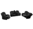 Goldoma 3-Seater Recliner Sectional Sofa – Genuine Leather with Tufted Back