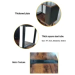 YQ FOREVER MDF Book Shelf Wooden Storage Book Holders Racks Shelf - Image 4