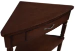 Goldoma wooden corner side table in Nordic style, perfect for entryway or living room