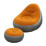 Wholesale Single Folding Inflatable PVC Sofa Bed with Recliner Outdoor Living Room Furniture for Camping - Image 3