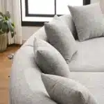 Goldoma Modular Vacuum-Compressed Sofa - 4-Seat Sectional in Grey – close-up detail
