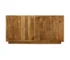 Goldoma 72" Solid Wood Sideboard with Four Doors and Shelves – Brown