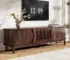 Mid-Century Wood TV Stand for 75" TVs with Adjustable Storage