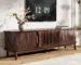 Mid-Century Wood TV Stand for 75" TVs with Adjustable Storage