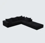 Oversized Chenille Sponge Cloud Sofa Modern Upholstered Modular U-Shape Sectional Sofa Set 162" Living Room Sofa Set 6 Pillows - Image 2