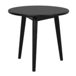 Goldoma Ash Wood End Table - solid wood side table in natural finish for living room