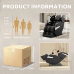 Goldoma zero gravity massage chair with full-body air pressure and heating in a living room