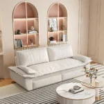 3-in-1 Convertible Reclining Foldable Modern Sleeper Sofa Multi-Functional Velvet Loveseat Bed - Image 2