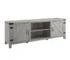 Goldoma Stone Grey Farmhouse Barn Door TV Stand – 70" for TVs up to 80"