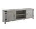 Goldoma Stone Grey Farmhouse Barn Door TV Stand – 70" for TVs up to 80"