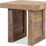 20-Inch Brown Solid Wood Square End Table HMS Living Room Furniture - Image 4