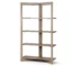 Goldoma 72-Inch Solid Wood and Wood Four-Tier Bookcase - Industrial Design for Home Office