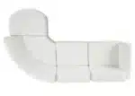 Goldoma Modern Curved L-Shape 3-Seater Sectional Sofa with Ottoman – styled in a modern Sectionals setting