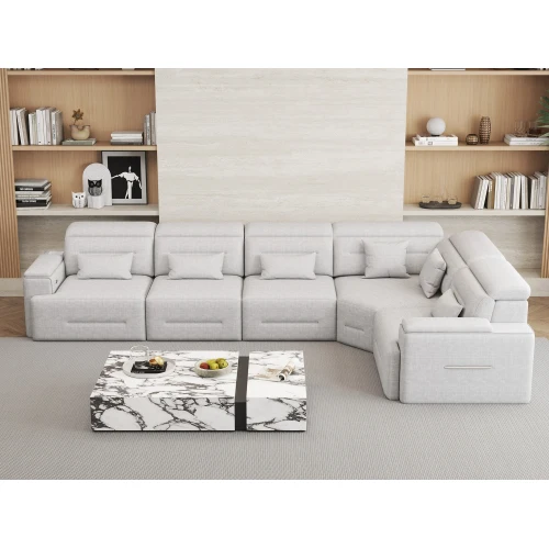 H273a6fe2c0f5498ca1381077d4cdb5b9i.webp Modular Sectional Sofa Set Power Recliner Sofa Bed Modern Design Eco-Friendly Polyester Fabric Durable Upholstery Living Rooms - Image 1