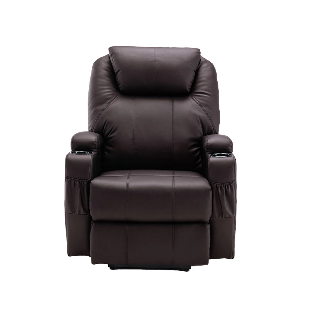 H2825bd162df44d9794601e717e257b04g.webp Goldoma brown faux leather power heated massage lift assist recliner in living room