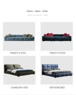 Goldoma L-shaped velvet sleeper sofa in modern living room with chaise and pull-out bed