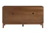 Goldoma Mid Century Modern Solid Wood Sideboard Buffet Cabinet with 4 Doors – TV Media Console Storage – close-up detail