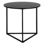22" Black Steel Round End Table HMS Living Room Furniture - Image 5