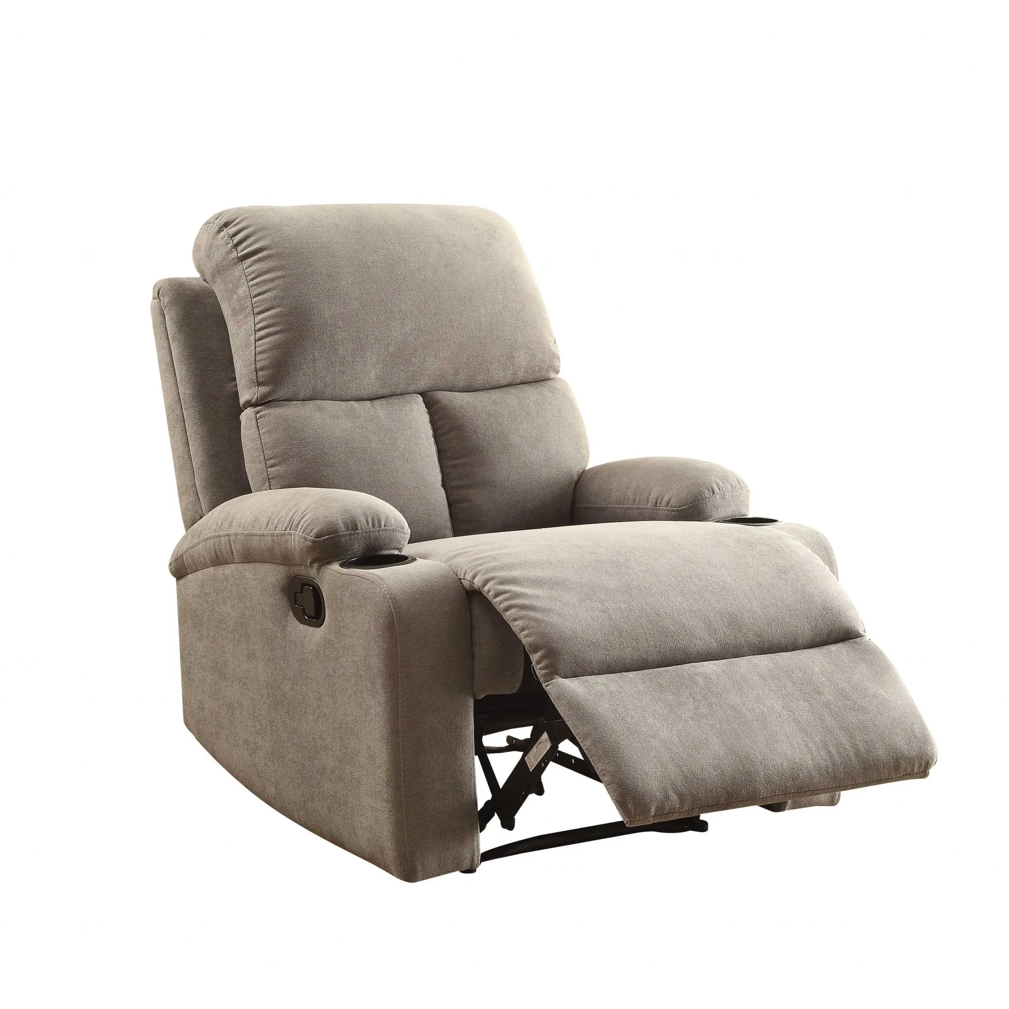 H2c34f4e8986443ceb10924b378d8ca760.webp Blue linen recliner sectional sofa with memory foam seat and built-in cup holders in a modern living room