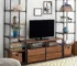 Goldoma Solid Wood TV Cabinet with Storage – Mid-Century Modern Media Console