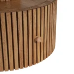 Unique Four-Leaf Clover Side Table-Modern Design Solid Wood Base Adjustable Height Storage for Living Room Bedroom Small Spaces - Image 6