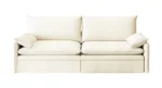 Goldoma 3-Seat Reclining Chenille Convertible Sleeper Sofa with Storage & USB – top view