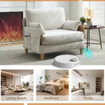 Foldable Sofa Bed Recliner 3-in-1 Convertible Sleeper Eco-Friendly Modular Design Mid- Modern Decor Living Room Bedroom - Image 6