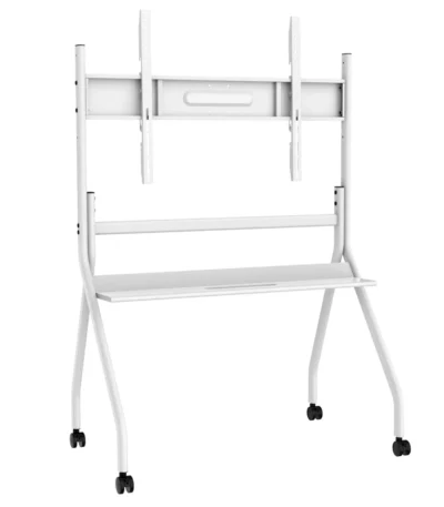 Goldoma mobile floor TV stand for 55-65 inch interactive whiteboard with steel frame and casters