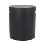 Goldoma Copper Outdoor Lightweight Concrete Side Table on patio with plants and seating