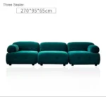 Goldoma L-shaped velvet sleeper sofa in modern living room with chaise and pull-out bed