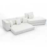 Folding Convertible Out Sleeper Sofa Bed 2-in-1 Combination Convertible Sofa 3 Seat Upholstered Fold Out Floor Gaming Sofa Bed