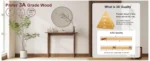 Goldoma Walnut Wood Thin Console Table – slim space-saving entryway table in walnut finish