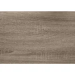 Goldoma 32-inch taupe free-form console table in living room with decorative items