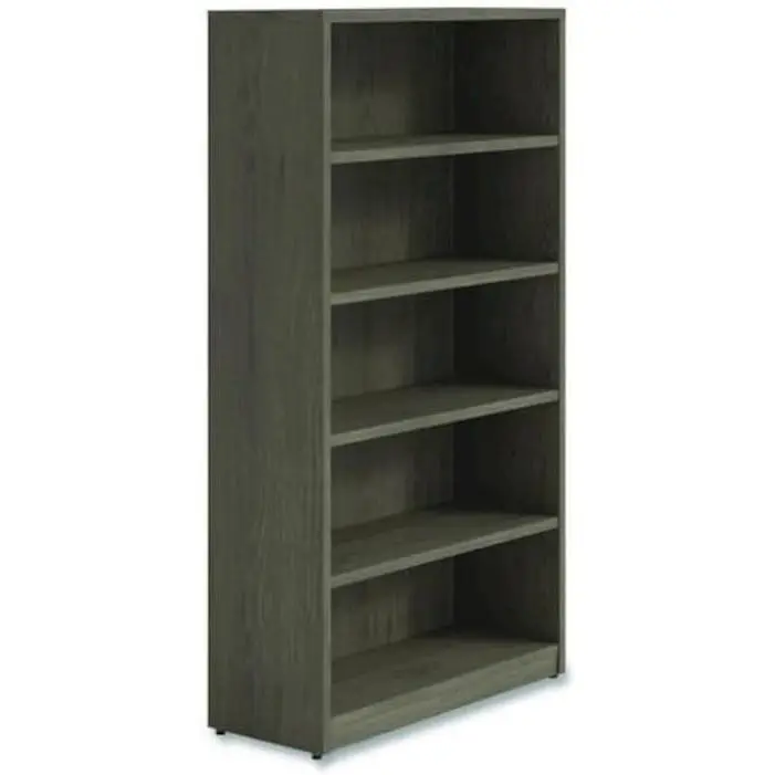 H51f4374a64324029bd6895ca5b3a40e4L.webp Alera Seville Five-Shelf Bookcase 36w X 14d X 65h Walnut Elegant Bookcases & Bookshelves - Image 1
